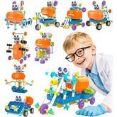 50-in-1 Robot Building Kit, 438 Pcs DIY STEM Science & Engineering Toys
