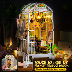 DIY Miniature House Kit with LED Lights