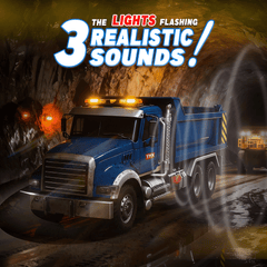 1:12 Large Inertial Power Truck Toy with Lights & Sounds