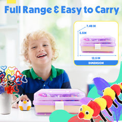 1000+ PCS DIY Craft Art Supply Set with Portable 3-tier carrying case