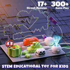 Electronic Science Toys with 300+ STEM Projects & 16 Circuits Parts