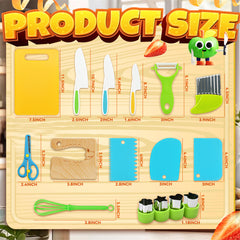 Kids Knife Set for Real Cooking
