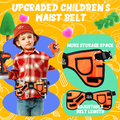 Kids Tool Belt - Pretend Play Construction Toy Tool Kits