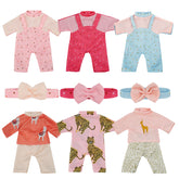 10 to 14 Inch Baby Dolls Clothes, 6-Pack Baby Doll Clothes & Headbands