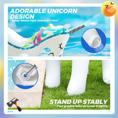 Inflatable Ginormous Unicorn Sprinkler Water Toy