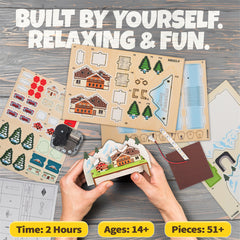80pcs Snow Paradise Model Kit