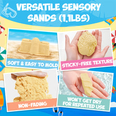 Play Sand Kit - 20PCS Sandbox Toys Set