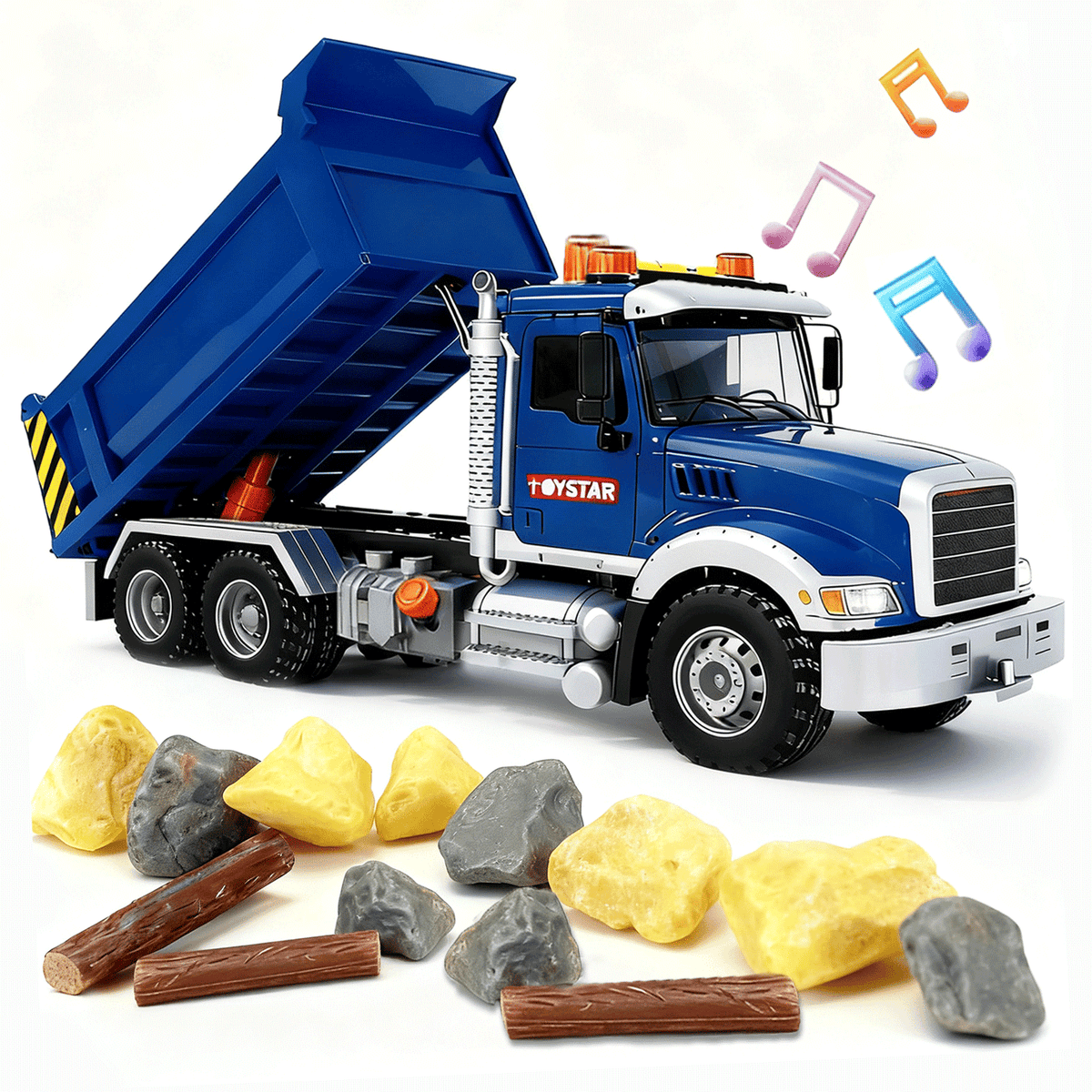1:12 Large Inertial Power Truck Toy with Lights & Sounds