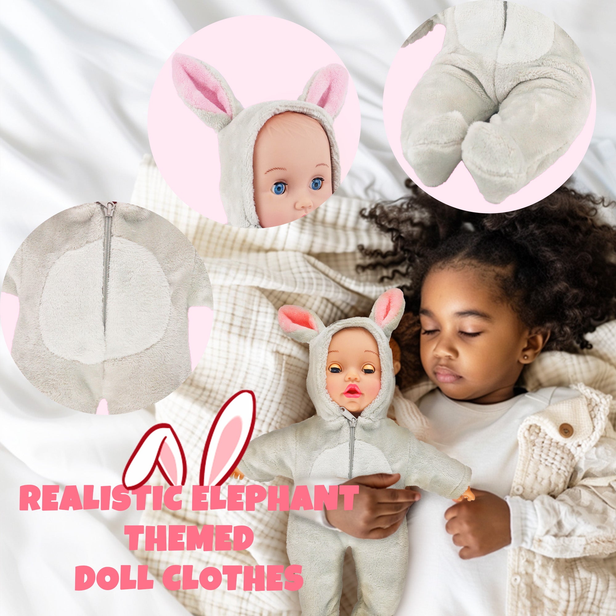 12 to 16 Inch Baby Dolls Clothes, Animal-Themed Outfits & Jumpsuits