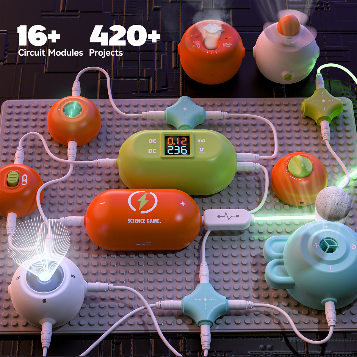 Science Kits for Kids - STEM Kits for Kids, 400 Projects, 35 Circuit Parts