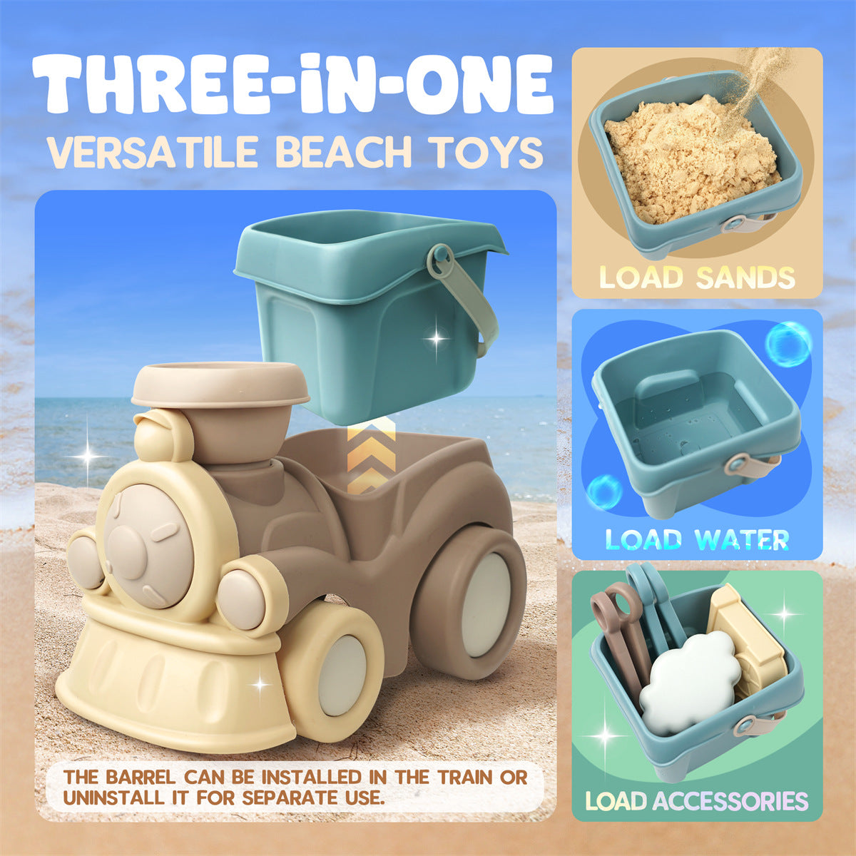 Kids Sand Toy Set with Beach Truck