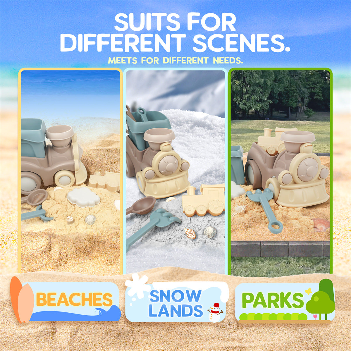 Kids Sand Toy Set with Beach Truck