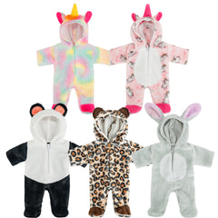 14 to 18 Inch Baby Dolls Clothes, Animal-Themed Outfits & Jumpsuits