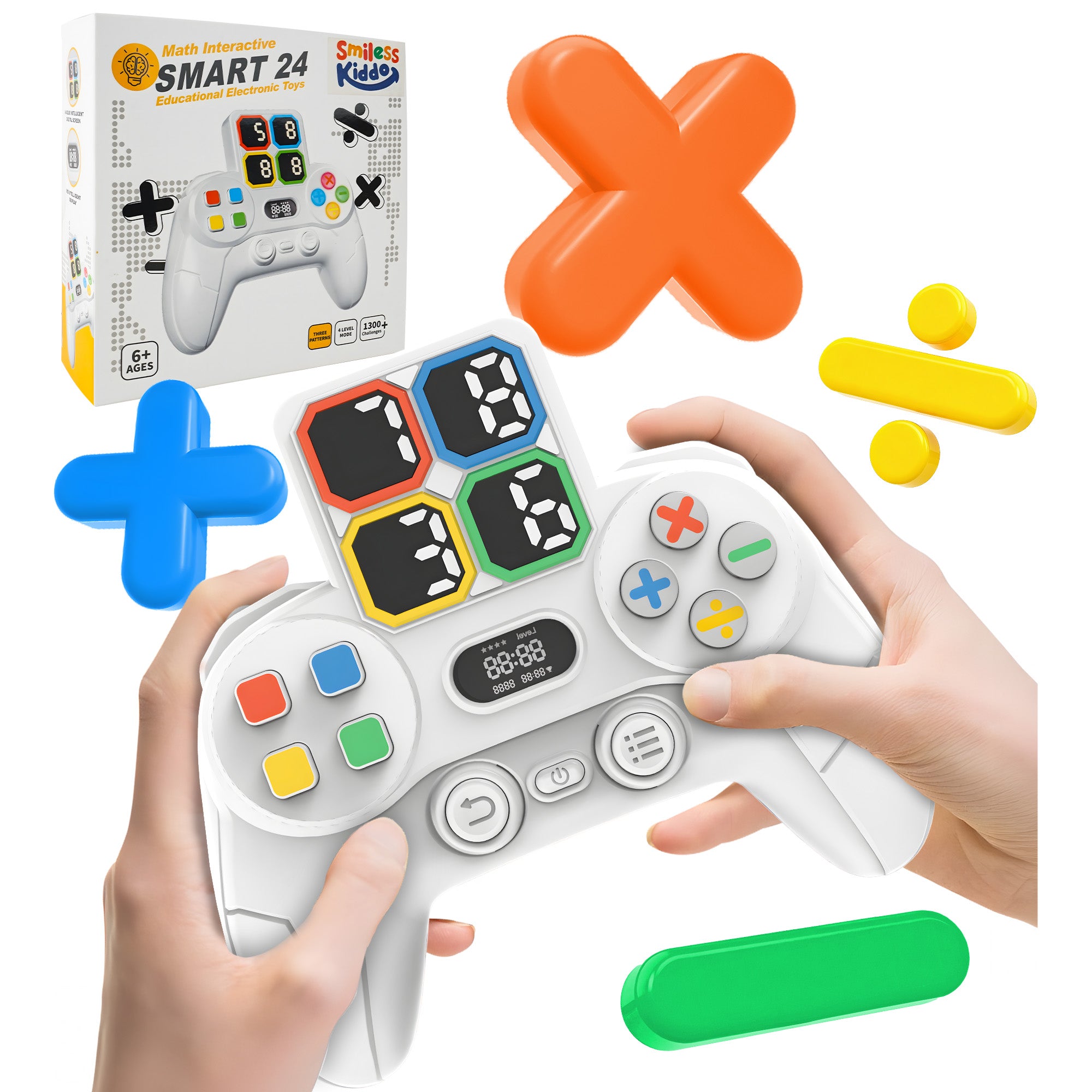 Handheld Electronic Math Game, 3 patterns, 4 levels mods and 1300+ challenges