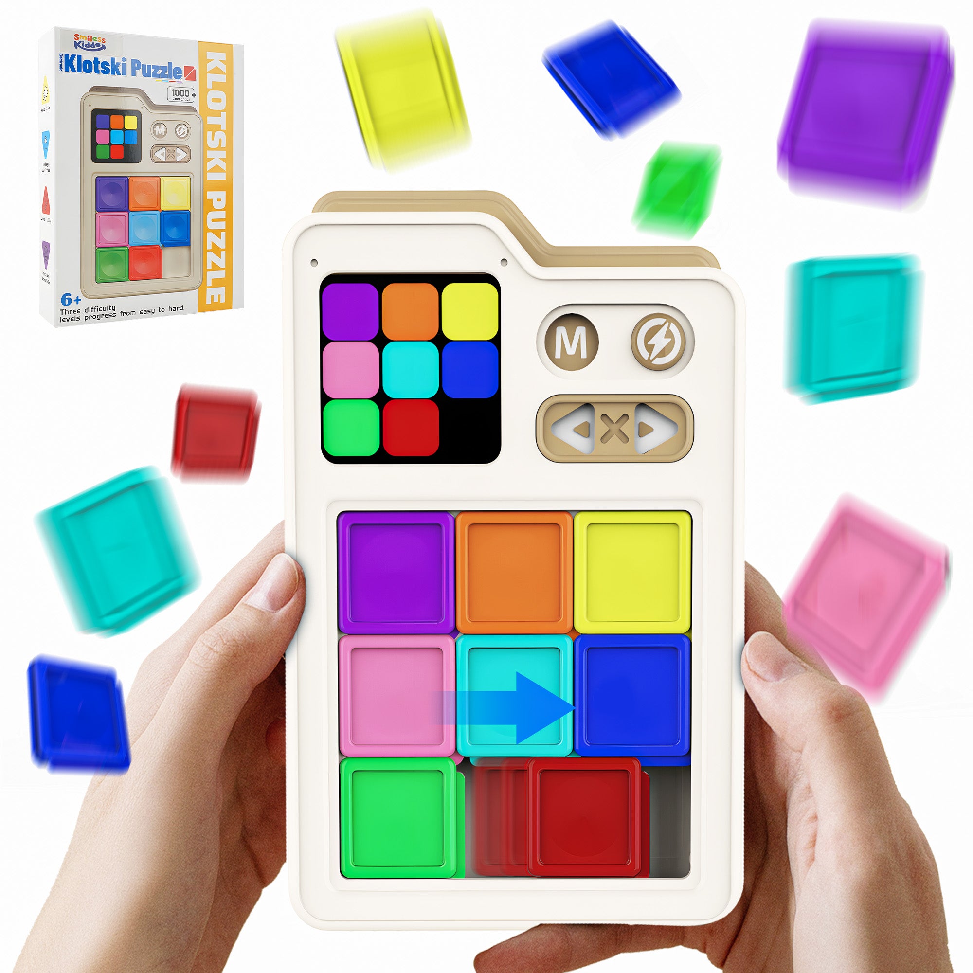 Super Slide Brain Teaser Puzzle Games with 1000+ Challenges & 3 Modes