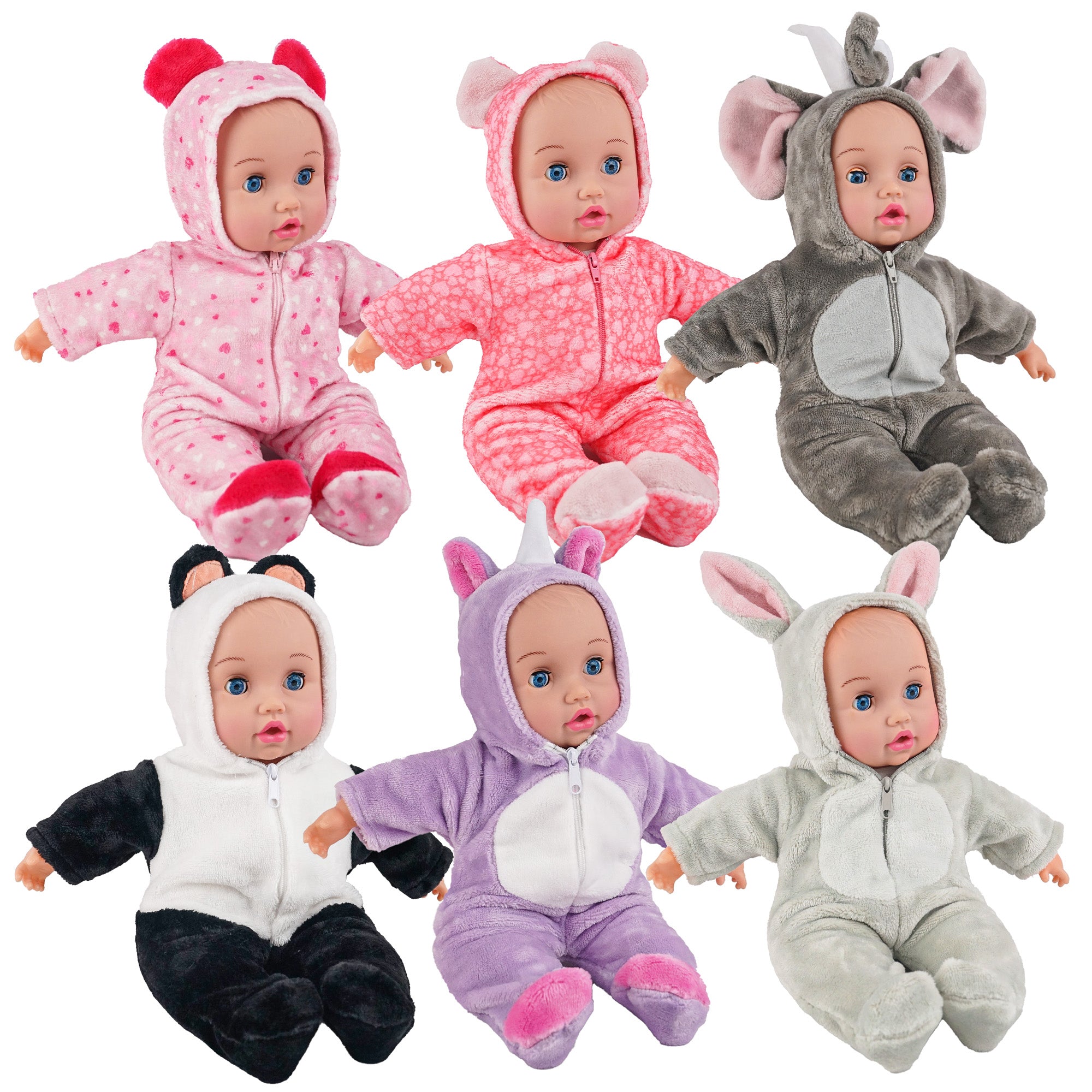 12 to 16 Inch Baby Dolls Clothes, Animal-Themed Outfits & Jumpsuits