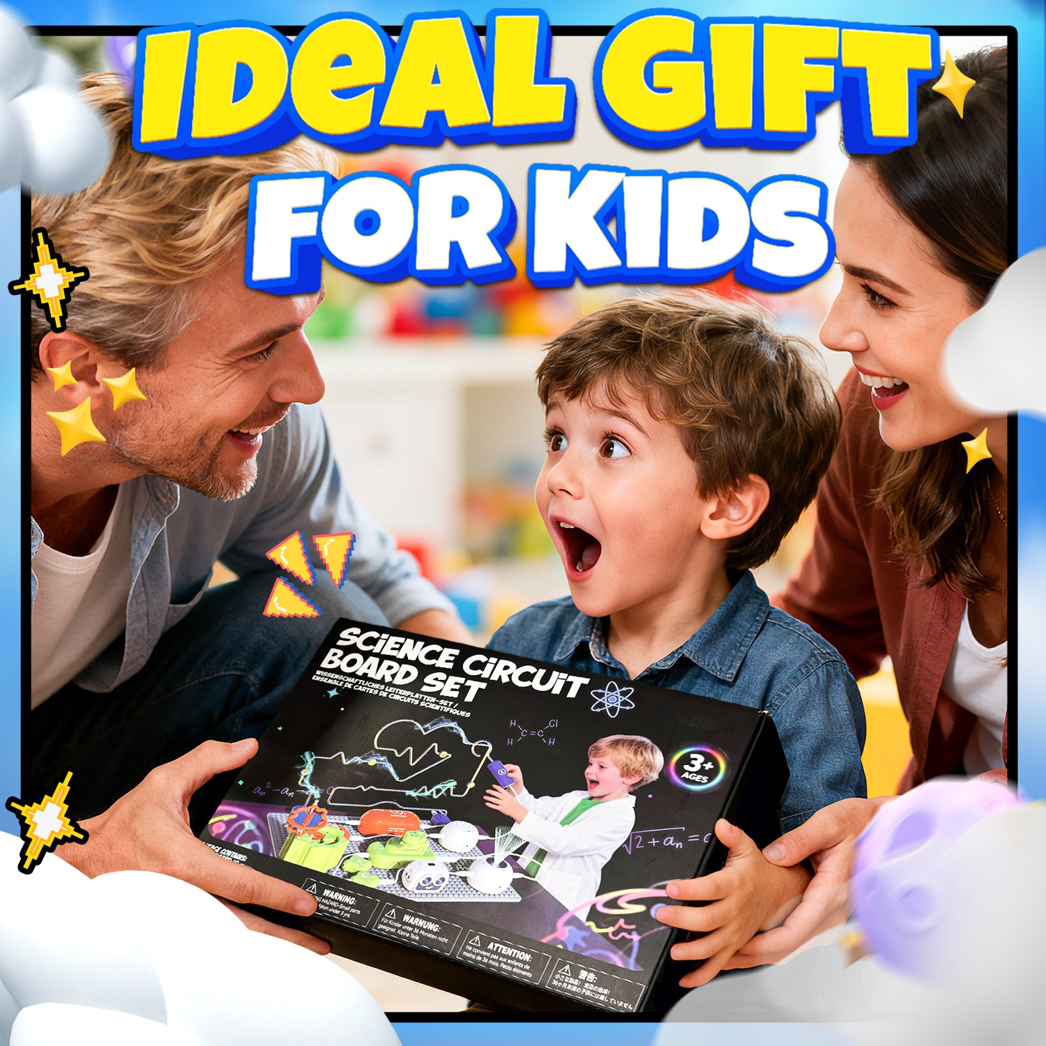 Electronic Science Toys with 300+ STEM Projects & 16 Circuits Parts