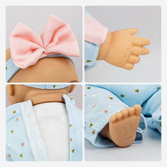 10 to 14 Inch Baby Dolls Clothes, 6-Pack Baby Doll Clothes & Headbands