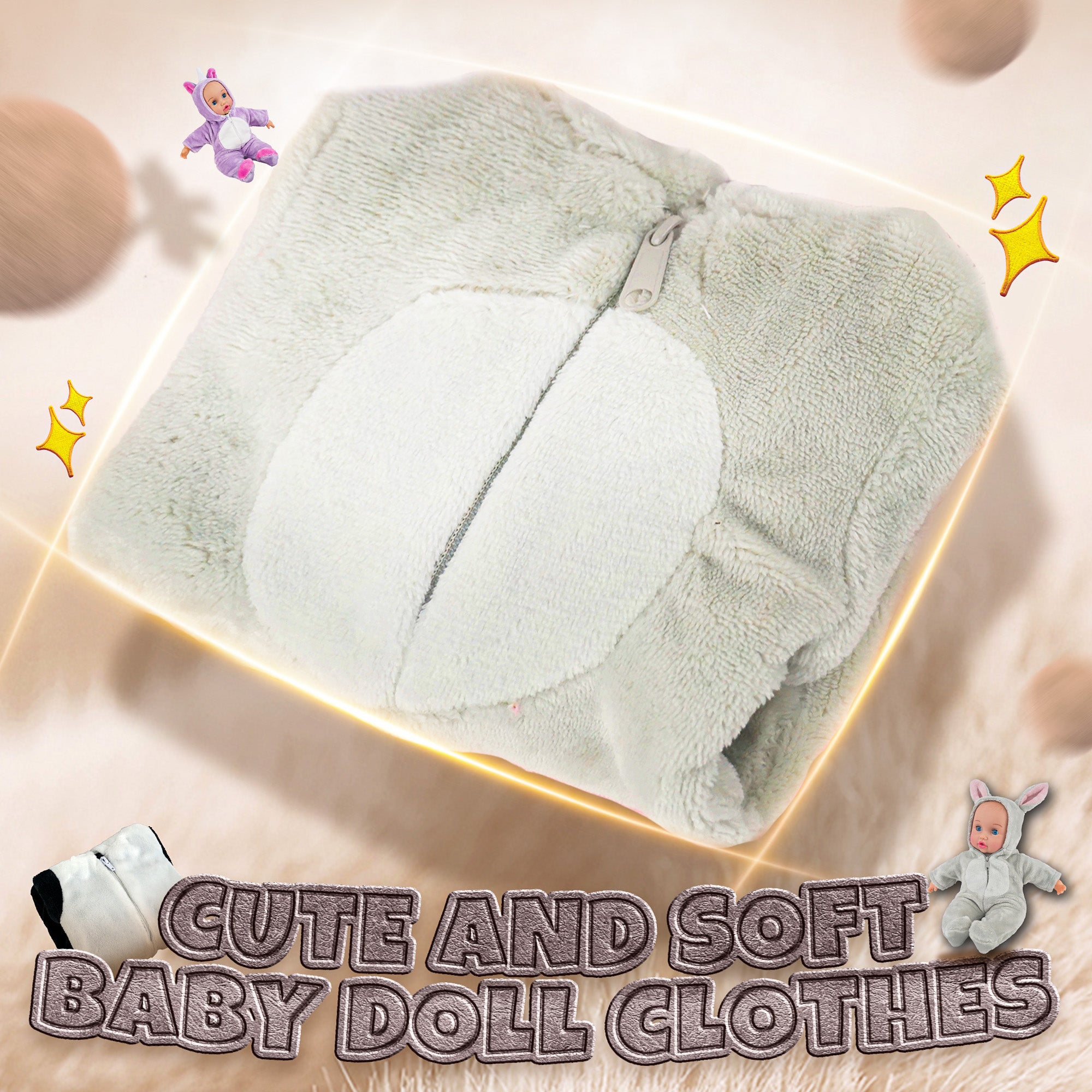 12 to 16 Inch Baby Dolls Clothes, Animal-Themed Outfits & Jumpsuits