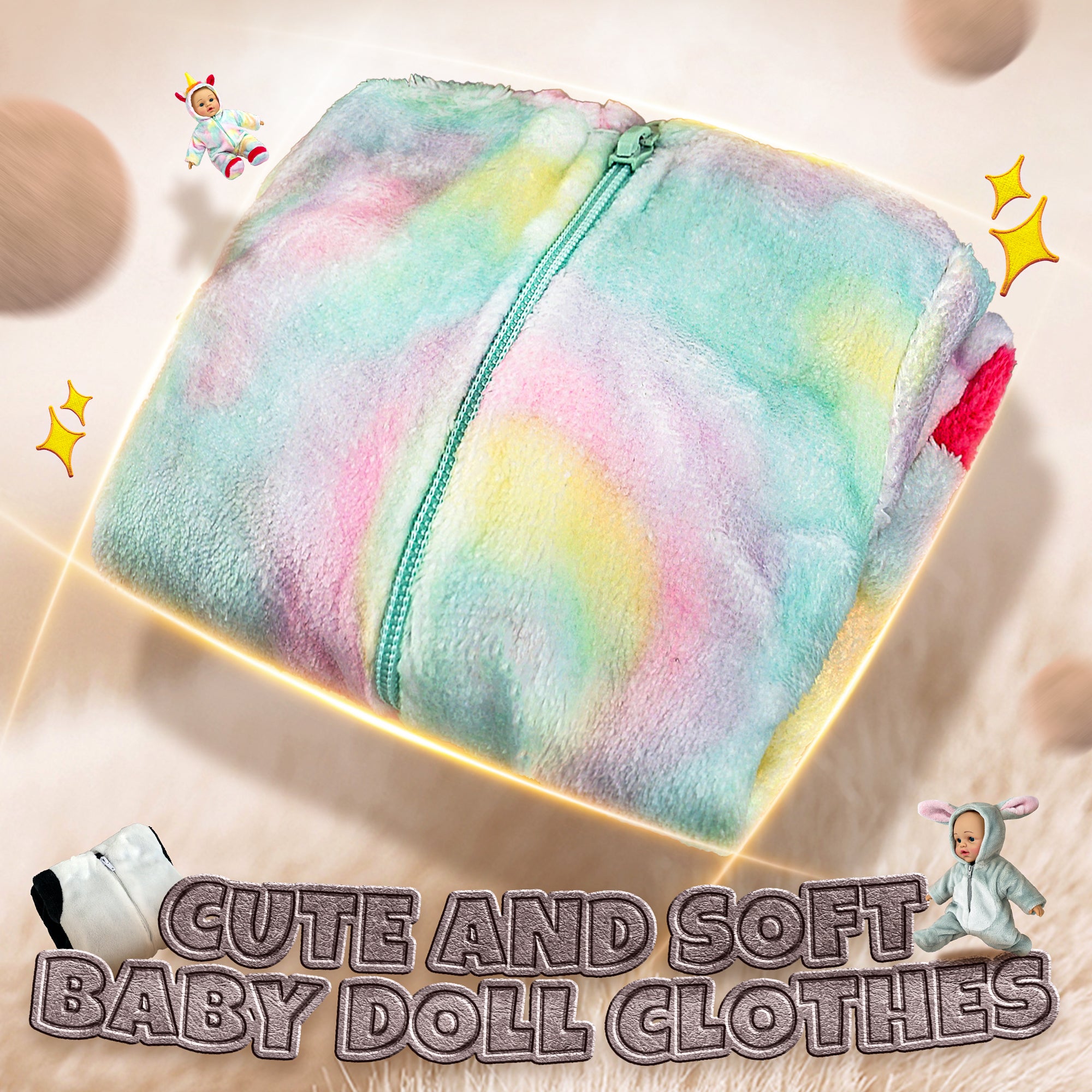 14 to 18 Inch Baby Dolls Clothes, Animal-Themed Outfits & Jumpsuits