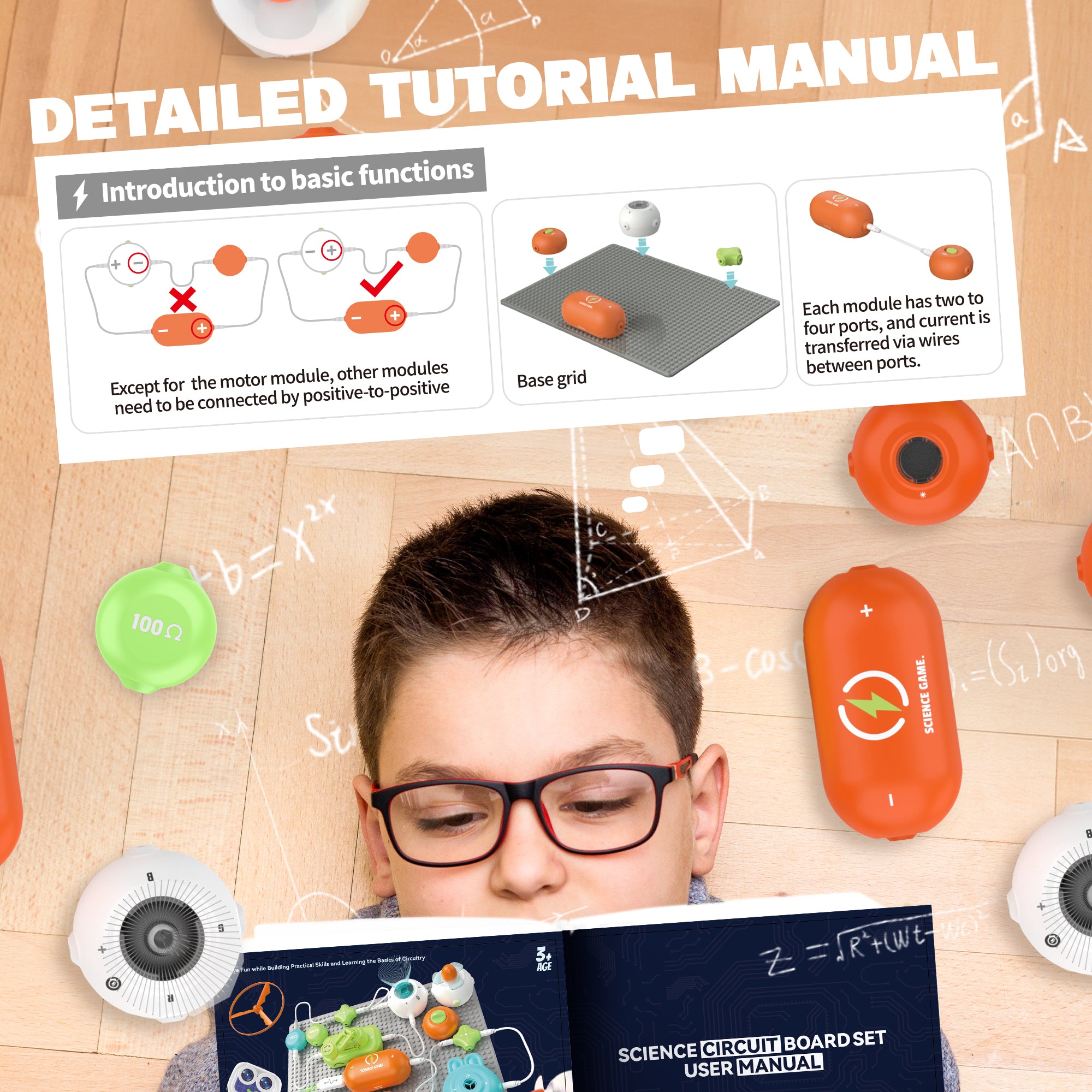 Electronic Science Toys with 440+ STEM Projects & 16 Circuits Parts