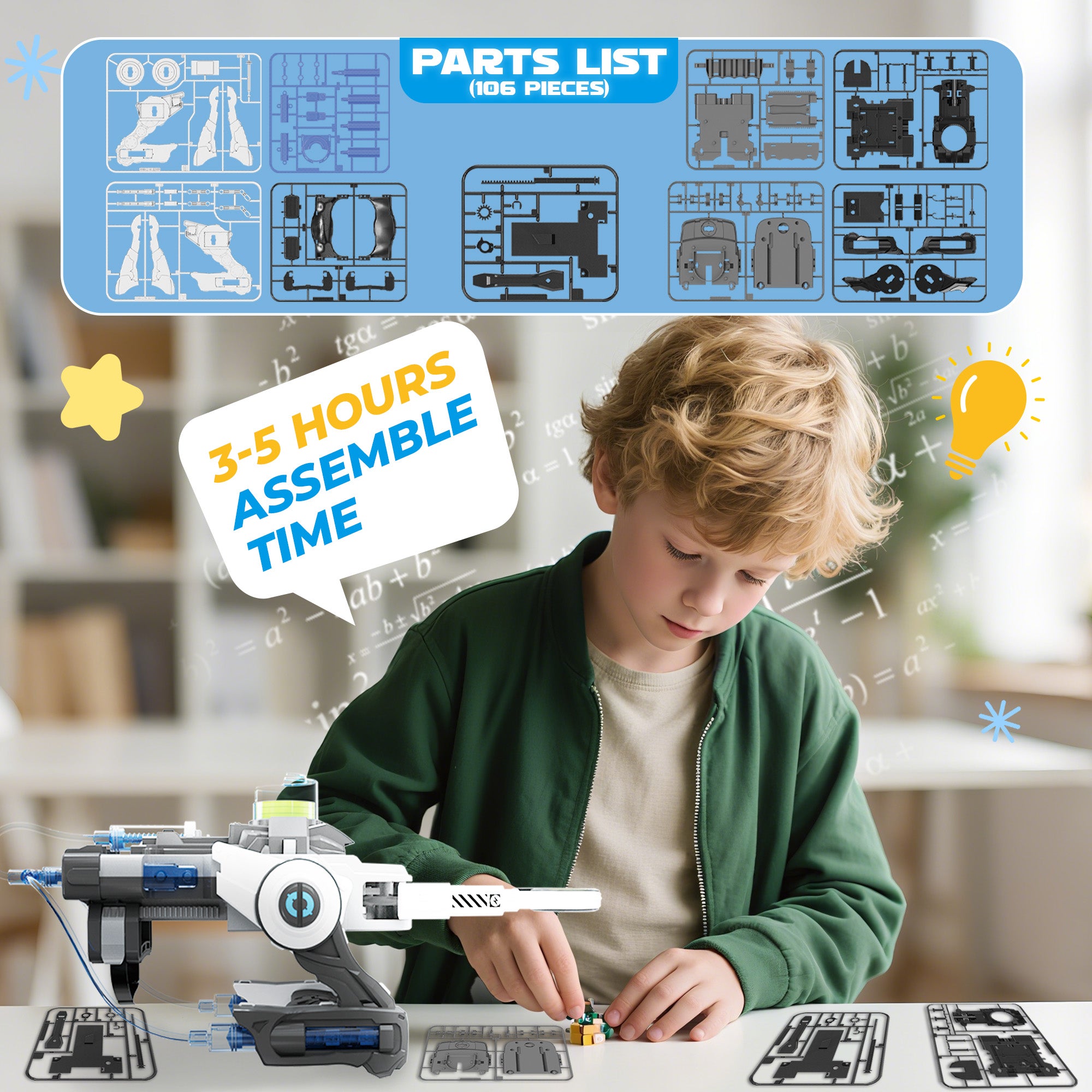Robotic Hand STEM Kit, Parents Choice Award Winning Engineering Toy