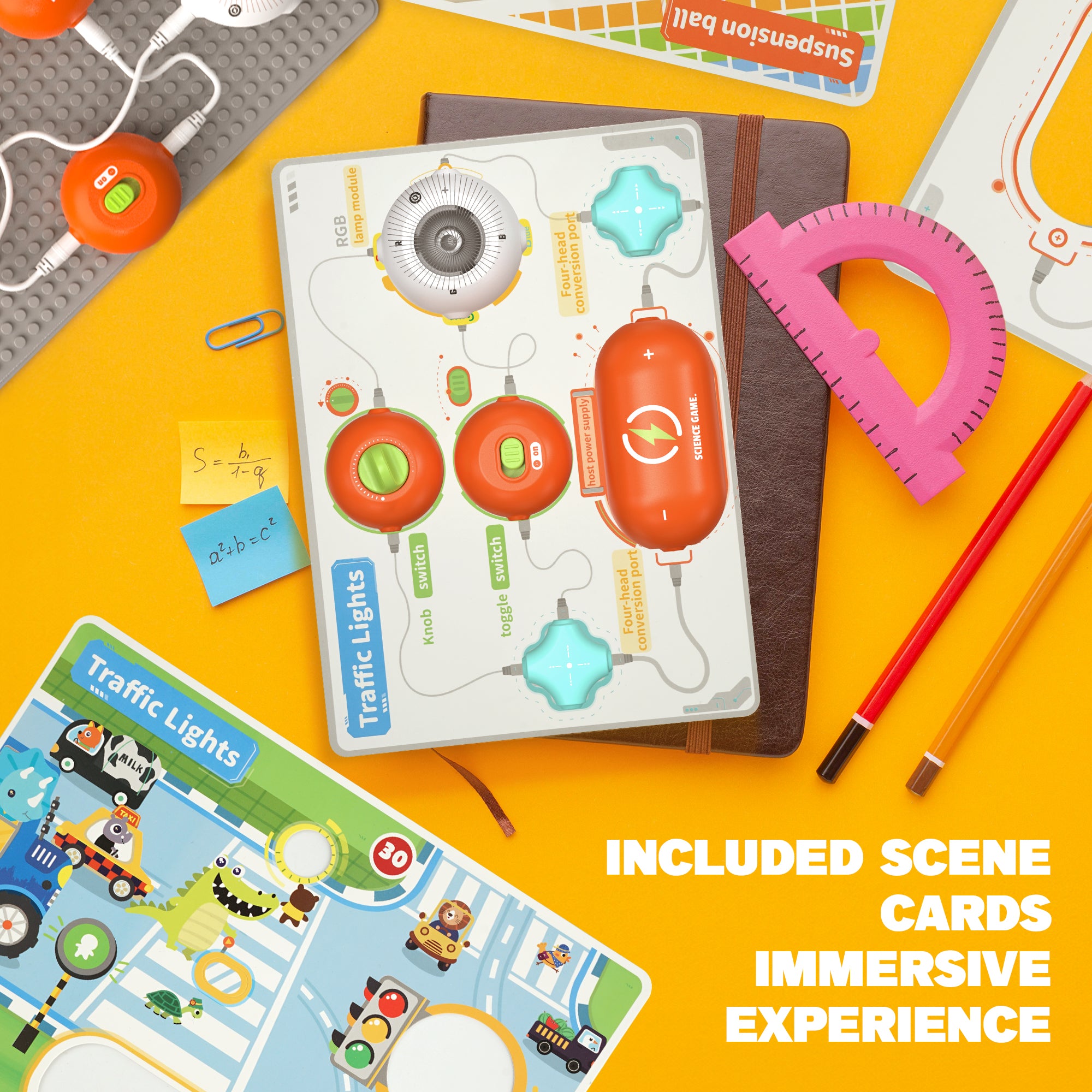 Electronic Science Toys with 140+ STEM Projects & 10 Circuits Parts