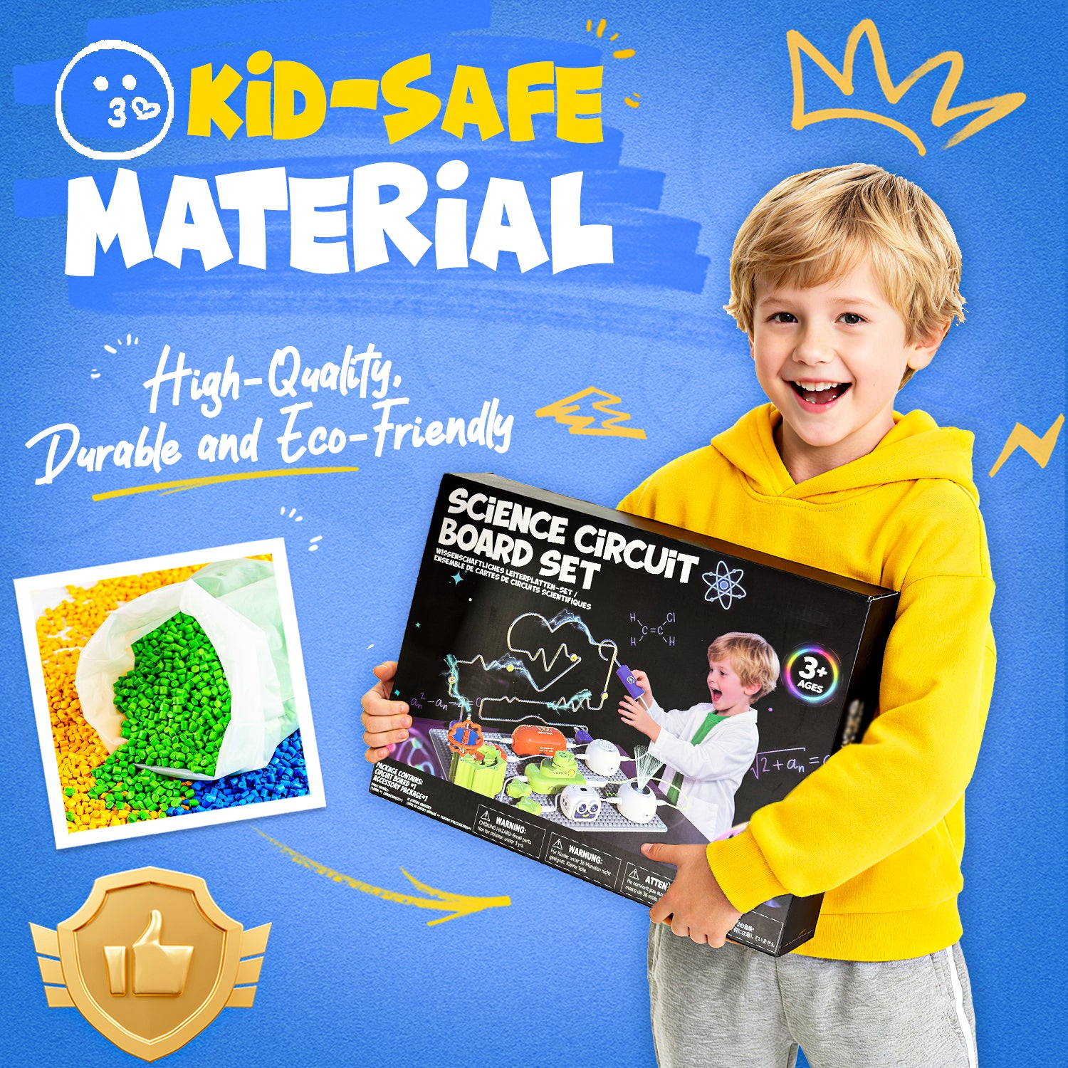 Electronic Science Toys with 300+ STEM Projects & 16 Circuits Parts
