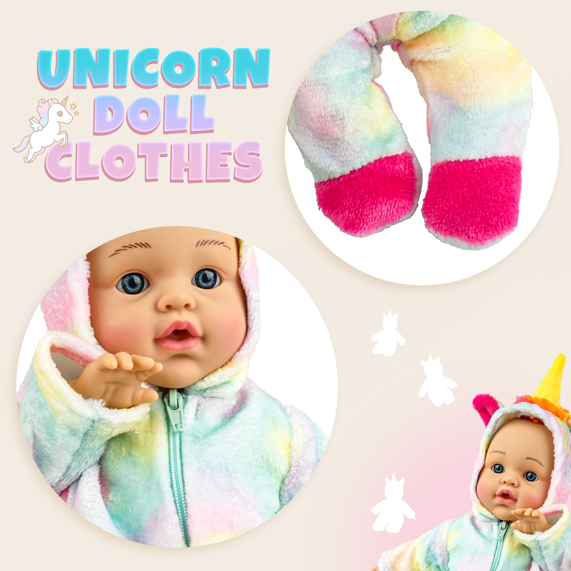 14 to 18 Inch Baby Dolls Clothes, Animal-Themed Outfits & Jumpsuits