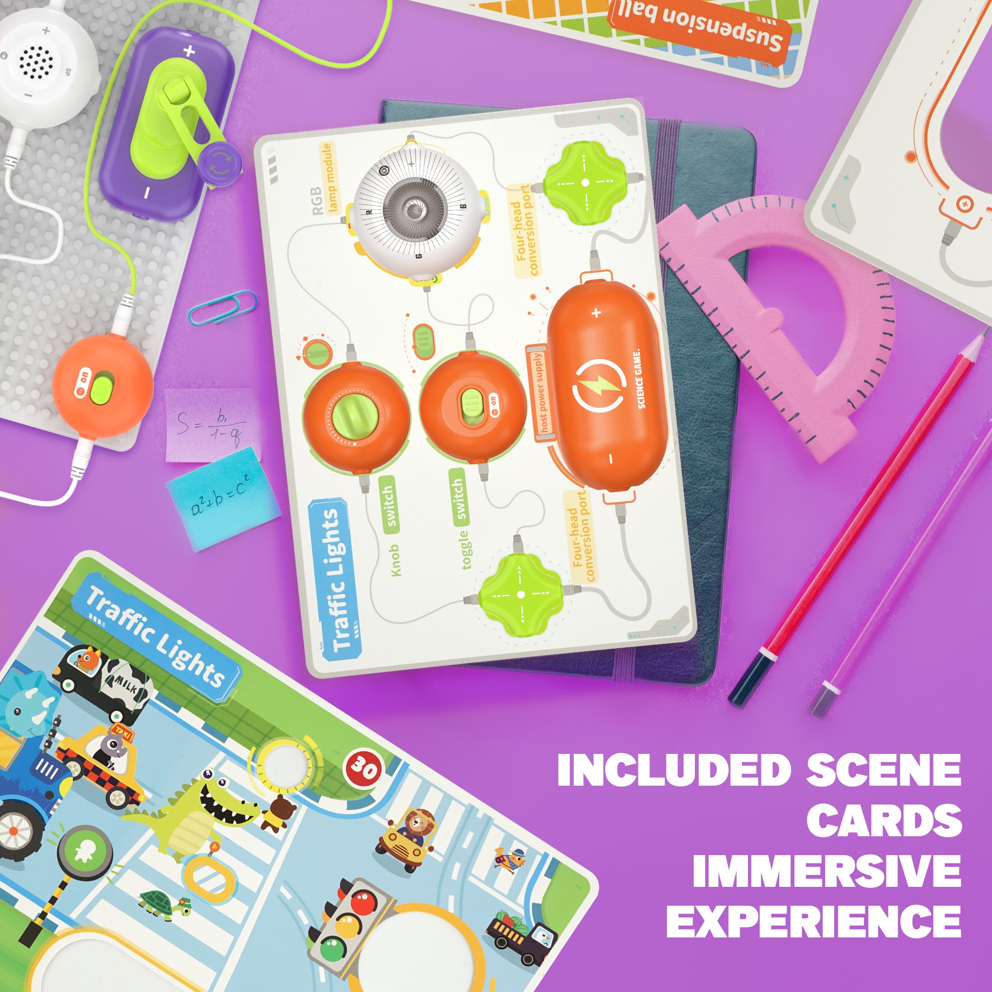 Electronic Science Toys with 150+ STEM Projects & 14 Circuits Parts