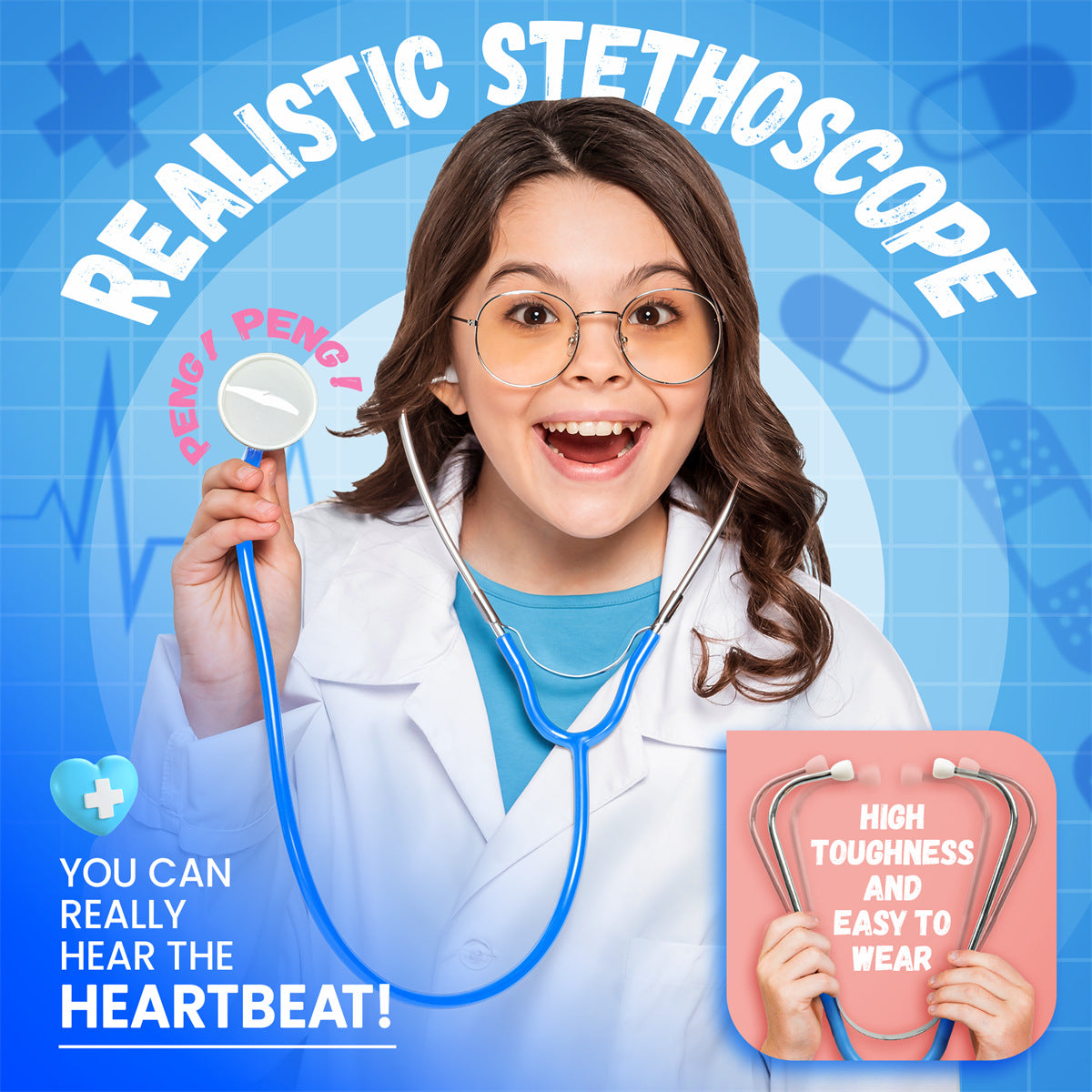 Wooden Doctor Kit for Kids