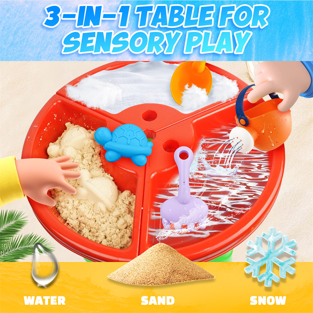 3-in-1 Toddler Water Table