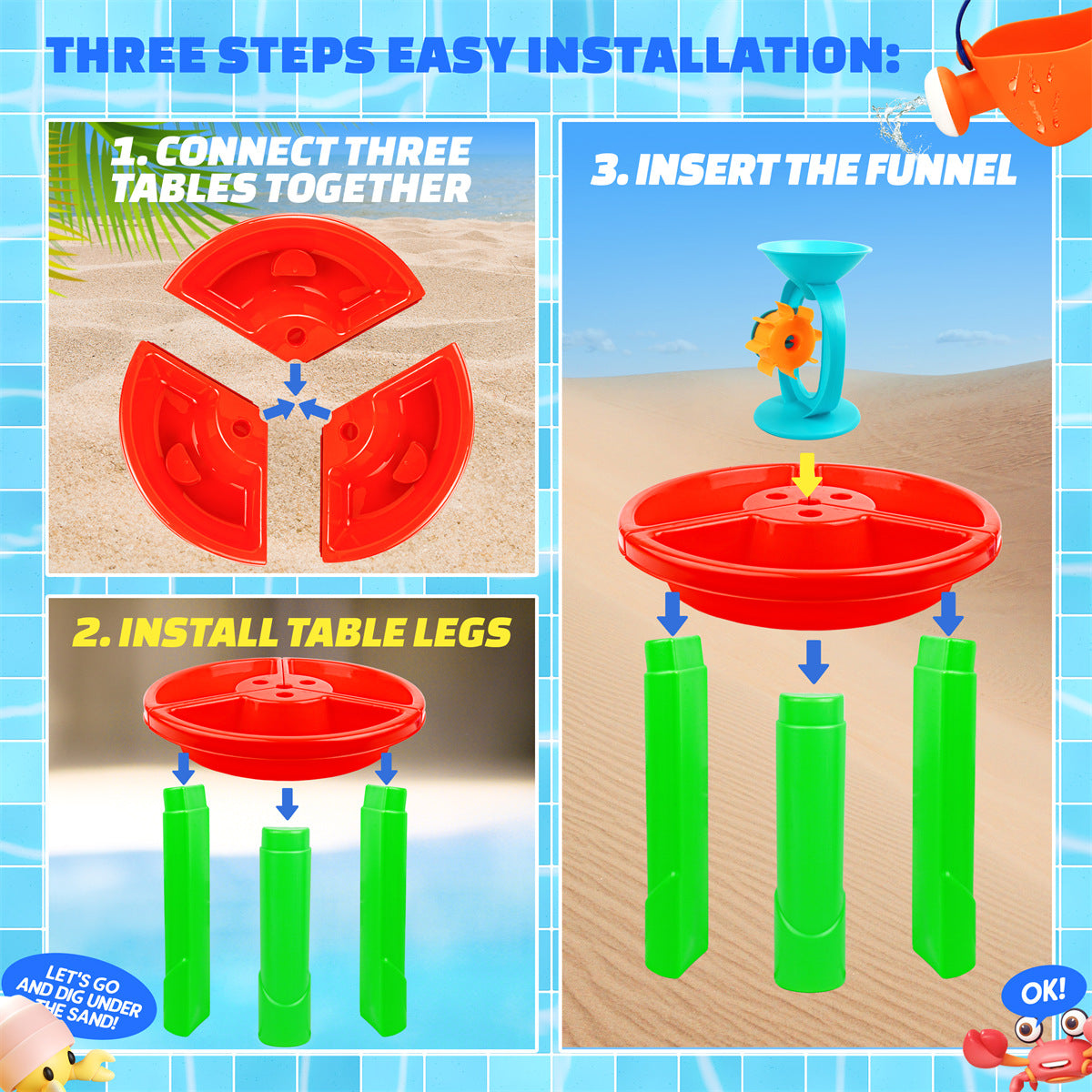 3-in-1 Toddler Water Table