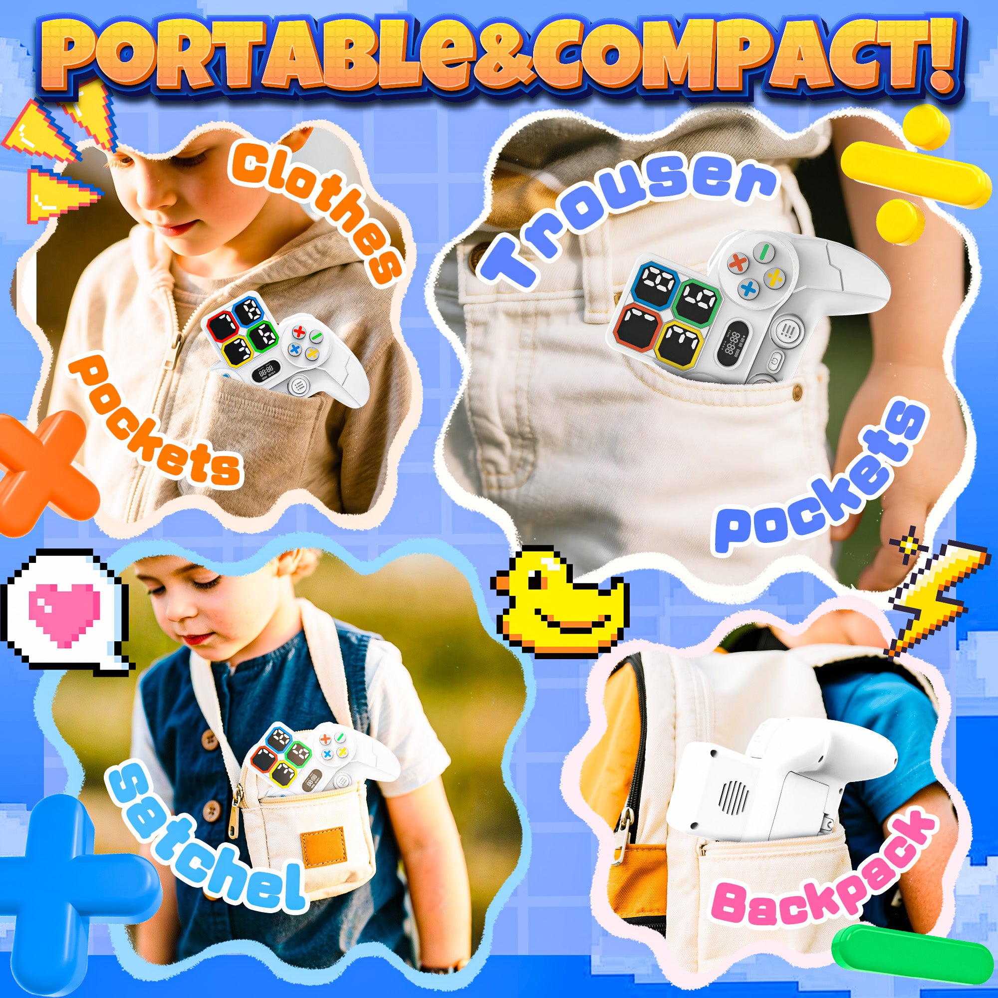 Handheld Electronic Math Game, 3 patterns, 4 levels mods and 1300+ challenges