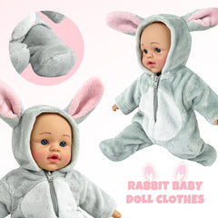 14 to 18 Inch Baby Dolls Clothes, Animal-Themed Outfits & Jumpsuits