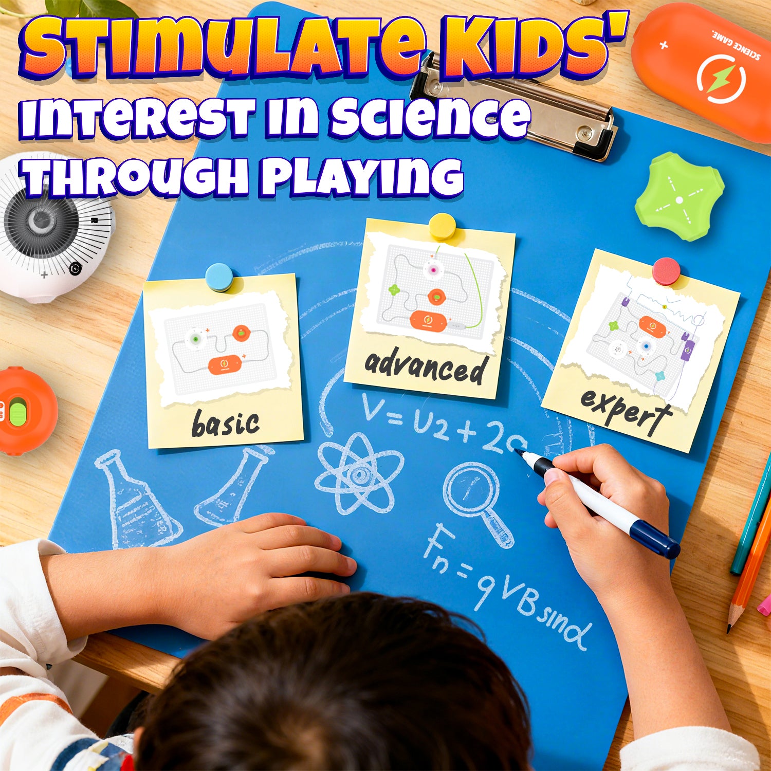 Electronic Science Toys with 300+ STEM Projects & 16 Circuits Parts