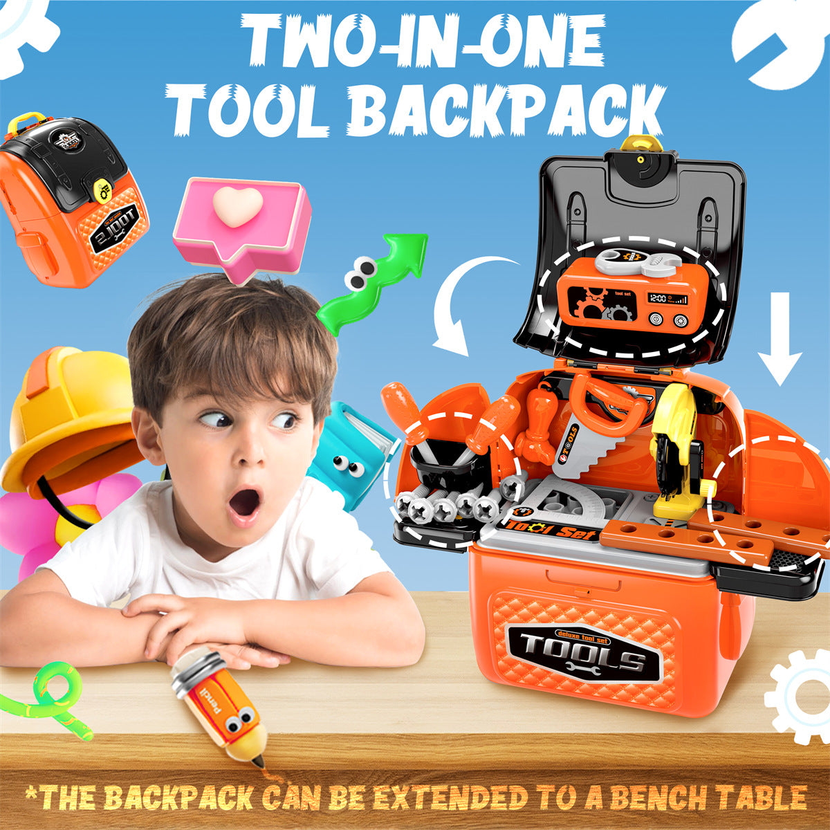 33 PCS Toddler Tool Set with Tool Bag