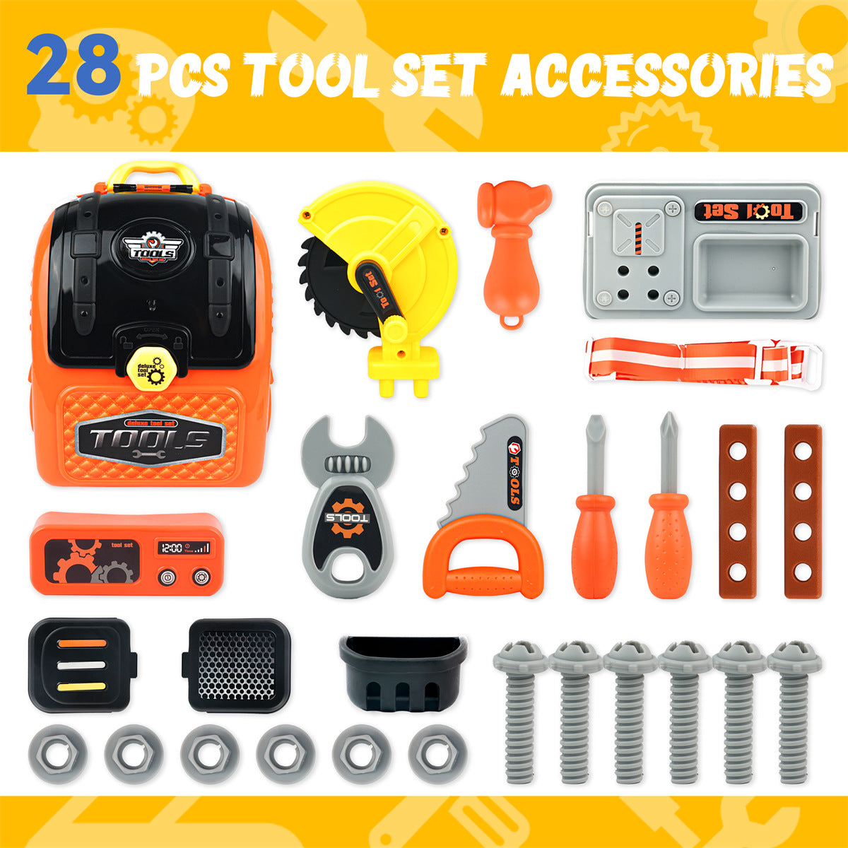 33 PCS Toddler Tool Set with Tool Bag