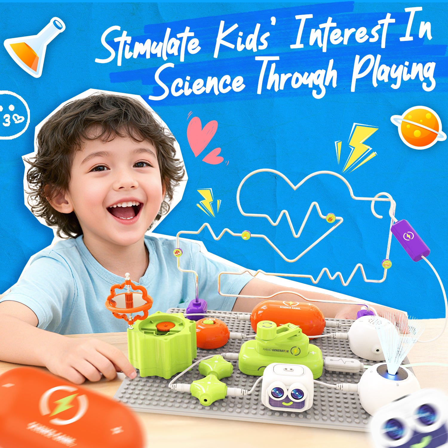 Electronic Science Toys with 300+ STEM Projects & 16 Circuits Parts
