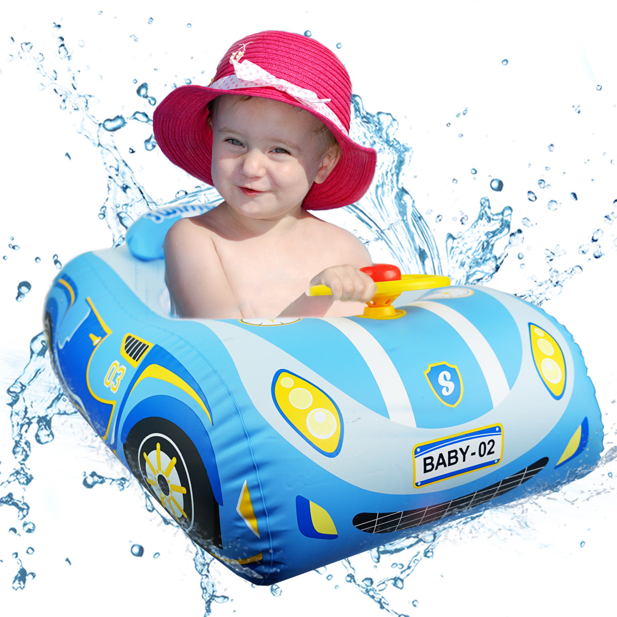Baby Pool Float with Car Design