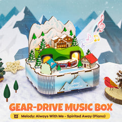80pcs Snow Paradise Model Kit